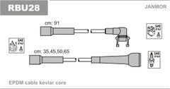 Дроти запалювання Janmor RBU28 для Renault 11 1.7 (F2N 700 / F2N 704) / Clio 1.8 (F3P 754 / F3P 755)