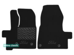 Двухслойные коврики Sotra Classic Black для Ford Tourneo Custom (mkI)(пассажир)(1 ряд) 2018→ АКПП