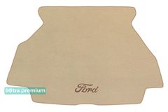Двошарові килимки Sotra Premium Beige для Ford Scorpio (mkI)(седан)(багажник) 1985-1994