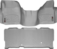 Коврики Weathertech Grey для Ford Super Duty (extended cab)(mkII)(no 4x4 shifter)(1 row - 1pc.) 2008-2010 automatic