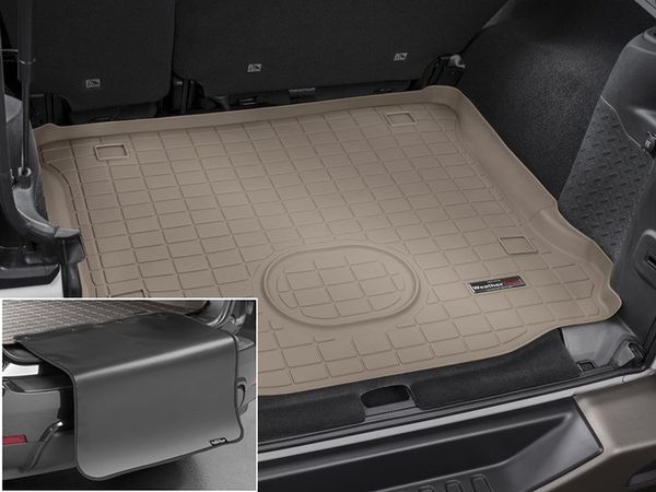 Килимок из захистом WeatherTech Beige для Jeep Wrangler (JK)(unlimited)(5 door)(trunk behind 2 row) 2015-2018 - Фото 2
