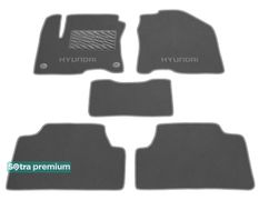 Двошарові килимки Sotra Premium Grey для Hyundai Kona (mkI)(електро) 2017→ - Фото 1