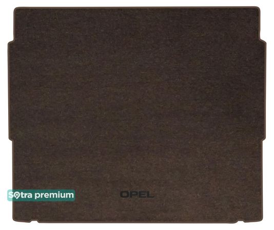 Двошарові килимки Sotra Premium Chocolate для Opel Grandland (mkI)(верхній рівень)(багажник) 2017→ - Фото 1