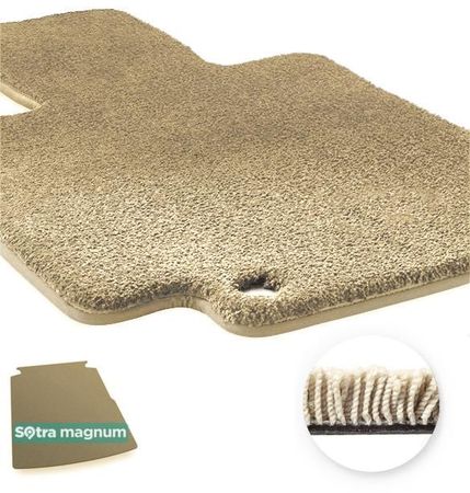 Двошарові килимки Sotra Magnum Beige для Volkswagen Passat NMS (mkI)(багажник) 2012-2018 (USA) - Фото 1