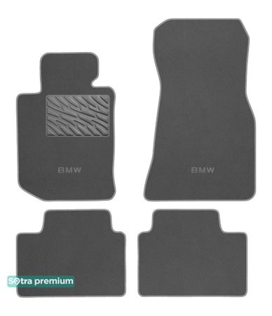 Двошарові килимки Sotra Premium Grey для BMW 3-series (G20; G21; G80; G81) 2018→ - Фото 1