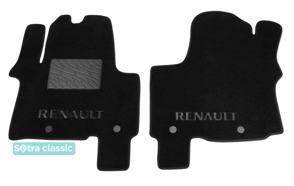 Двухслойные коврики Sotra Classic Black для Renault Trafic (mkIII)(1 ряд) 2014→ - Фото 1