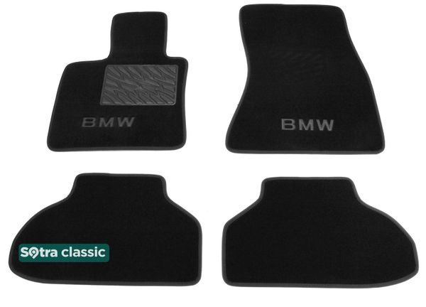 Двошарові килимки Sotra Classic Black для BMW X6 (F16) 2015-2019 - Фото 1