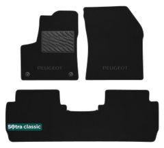 Двухслойные коврики Sotra Classic Black для Peugeot 5008 (mkII) 2017→