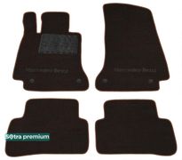 Двошарові килимки Sotra Premium Chocolate для Mercedes-Benz C-Class (W205; S205) 2014-2021  - Фото 1