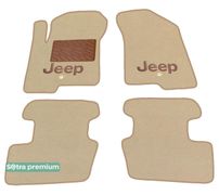 Двошарові килимки Sotra Premium Beige для Jeep Patriot (mkI) 2007-2016 - Фото 1