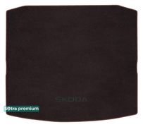 Двошарові килимки Sotra Premium Chocolate для Skoda Kodiaq (mkI)(без дворівневої підлоги)(без запаски/докатки)(багажник) 2016→ - Фото 1