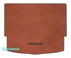 Двошарові килимки Sotra Premium Terracotta для Nissan X-Trail (mkIV) / Rogue (mkII)(з запаскою)(верхній рівень)(багажник) 2021→