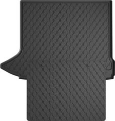 Гумовий килимок у багажник Gledring для Audi Q3/RS Q3 (mkI) 2011-2018 (без сітки у лівій ніші)(верхній)(багажник із захистом)