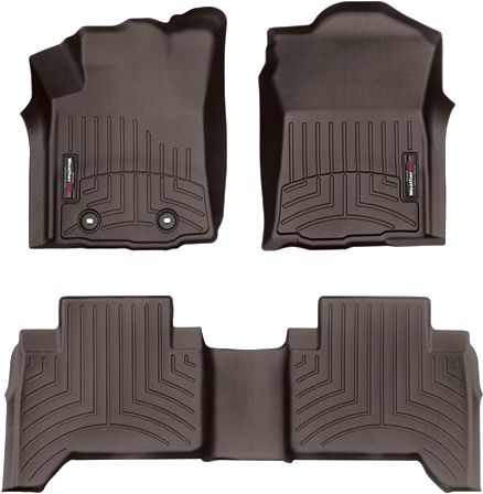 Коврики Weathertech Choco для Toyota Tacoma (double cab)(mkIII) 2015-2017 manual - Фото 1