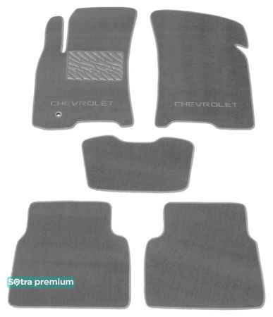 Двошарові килимки Sotra Premium Grey для Chevrolet Lacetti / Nubira (mkI) 2004-2011 - Фото 1