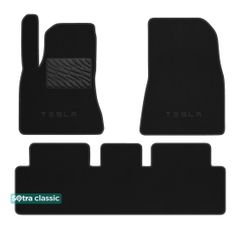 Двухслойные коврики Sotra Classic Black для Tesla Model 3 (mkI) 12/2020→