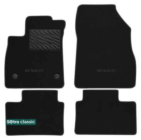 Двошарові килимки Sotra Classic Black для Renault Talisman (mkI) 2015→ - Фото 1