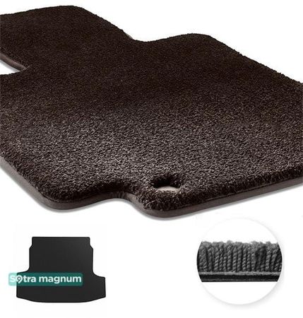 Двошарові килимки Sotra Magnum Black для BMW 3-series (G21; G81)(універсал)(багажник) 2018→ - Фото 1
