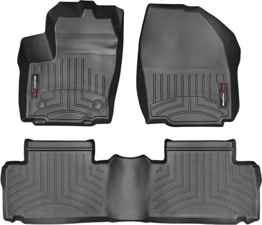 Коврики Weathertech Black для Ford Galaxy (mkII) / S-Max (mkII)(2 fixing posts) 2013-2015 - Фото 1