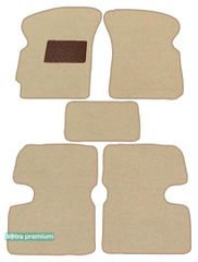 Двошарові килимки Sotra Premium Beige для Daewoo Matiz (mkI-mkII) 1998-2008