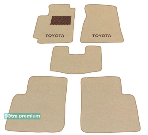 Двухслойные коврики Sotra Premium Beige для Toyota Camry (mkV)(XV30) 2002-2006 - Фото 1