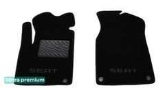 Двошарові килимки Sotra Premium Black для Seat Alhambra (mkI)(1 ряд) 1996-2010