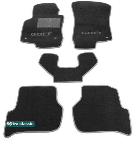 Двухслойные коврики Sotra Classic Grey для Volkswagen Golf (mkV) 2003-2008 - Фото 1