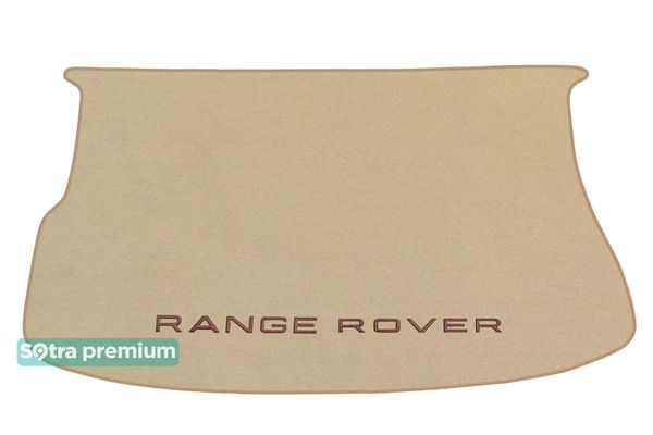 Двошарові килимки Sotra Premium Beige для Land Rover Range Rover Evoque (mkI)(багажник) 2011-2018 - Фото 1