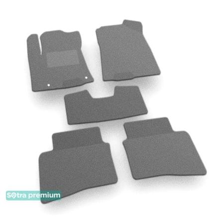 Двошарові килимки Sotra Premium Grey для Hyundai Venue (mkI) 2020→ - Фото 1