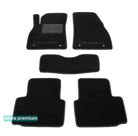 Двухслойные коврики Sotra Premium Black для Chevrolet Malibu (mkVIII) 2012-2016 - Фото 1