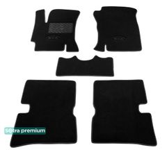 Двухслойные коврики Sotra Premium Black для Kia Rio (mkII) 2005-2011