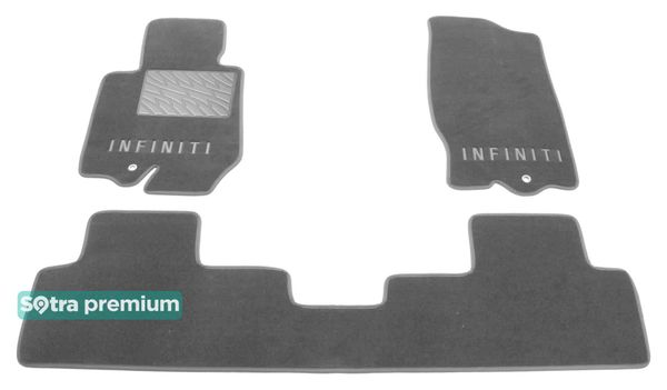 Двошарові килимки Sotra Premium Grey для Infiniti FX / QX70 (mkII) 2009-2017 - Фото 1