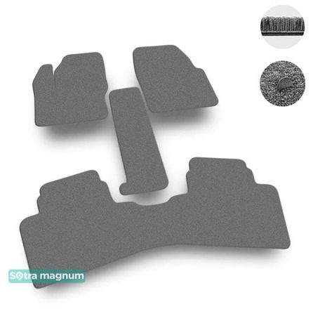 Двошарові килимки Sotra Magnum Grey для Ford C-Max (mkII)(Grand) 2010-2019 - Фото 1