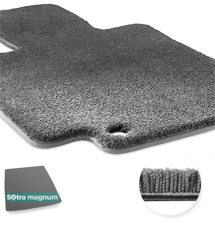 Двошарові килимки Sotra Magnum Grey для Volkswagen Up! (mkI)(нижній рівень)(багажник) 2011→ - Фото 1