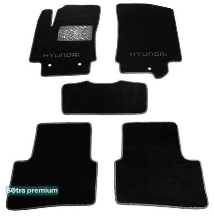 Двошарові килимки Sotra Premium Graphite для Hyundai Creta (mkI) 2014-2021 - Фото 1