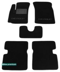 Двошарові килимки Sotra Premium Black для Chevrolet Aveo (mkI) 2003-2011