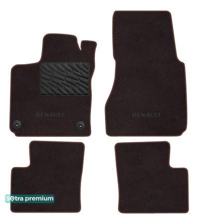 Двошарові килимки Sotra Premium Chocolate для Renault Twingo (mkII)(електро) 2020→ - Фото 1