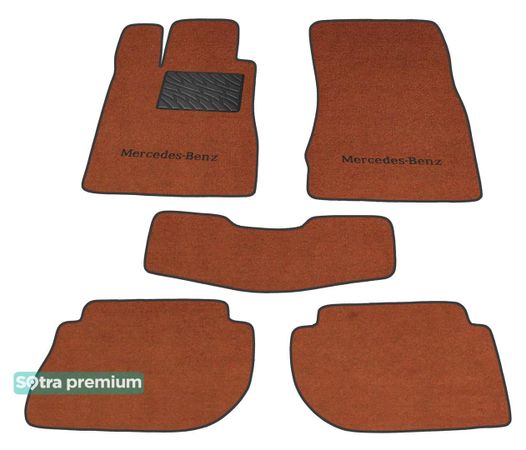 Двошарові килимки Sotra Premium Terracotta для Mercedes-Benz CL-Class (C215) 1999-2006 - Фото 1