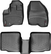 Коврики Weathertech Black для Ford Explorer (mkV)(1-2 row)(2 row bench seats or bucket without console) 2011-2014 - Фото 1