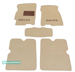 Двошарові килимки Sotra Premium Beige для Mazda 626 (mkVI)(GF/GW) 1997-2002