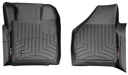 Коврики Weathertech Black для Ford Super Duty (all cabs)(mkII)(no 4x4 shifter)(2pcs.)(1 row) 2008-2010 automatic - Фото 1