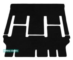 Двошарові килимки Sotra Classic Black для Toyota Sienna (mkIII)(7 місць)(без їздячої консолі на 1 ряду)(2-3 ряд) 2010-2020
