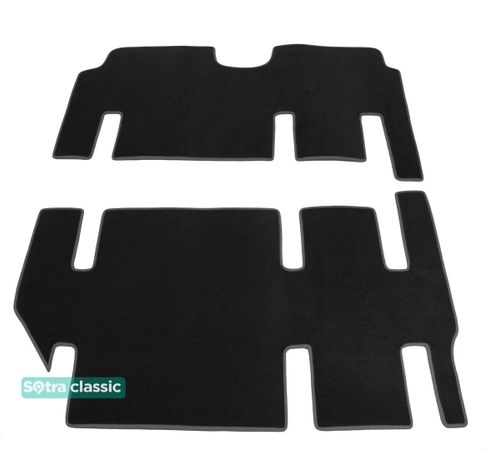Двошарові килимки Sotra Classic Black для Mercedes-Benz Viano (W639)(2 ряд - 2+1)(3 ряд - 2+1)(2-3 ряд) 2003-2014 - Фото 1
