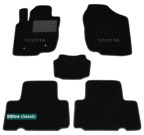 Двухслойные коврики Sotra Classic Black для Toyota RAV4 (mkIII) 2005-2012 - Фото 1