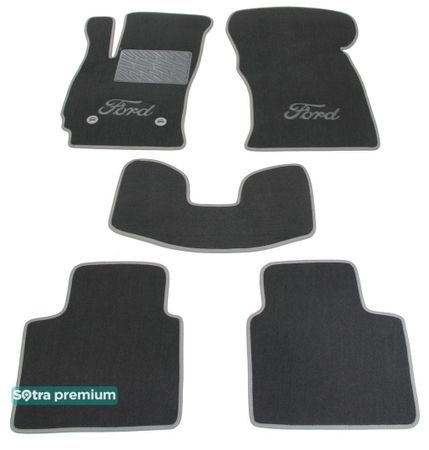 Двошарові килимки Sotra Premium Grey для Ford Mondeo (mkIII) 2000-2007 - Фото 1