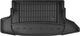 Гумовий килимок у багажник Frogum Pro-Line для Nissan Juke (mkI) 2010-2014 (без дворівневої підлоги)(багажник)