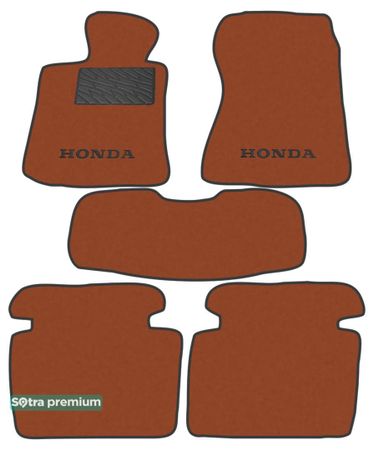 Двухслойные коврики Sotra Premium Terracotta для Honda Legend (mkIV) 2006-2008 - Фото 1