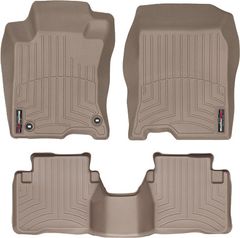 Коврики WeatherTech Beige для Honda Crosstour (mkI)(2WD)(4 twist fixings) 2010-2015