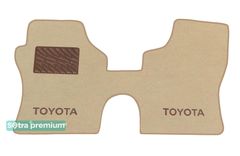 Двошарові килимки Sotra Premium Beige для Toyota HiAce (XH20)(1 ряд) 2006-2012 - Фото 1