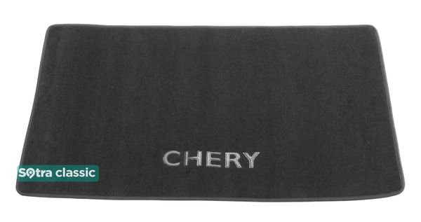 Двошарові килимки Sotra Classic Grey для Chery QQ / S11 (mkI)(багажник) 2003-2015 - Фото 1